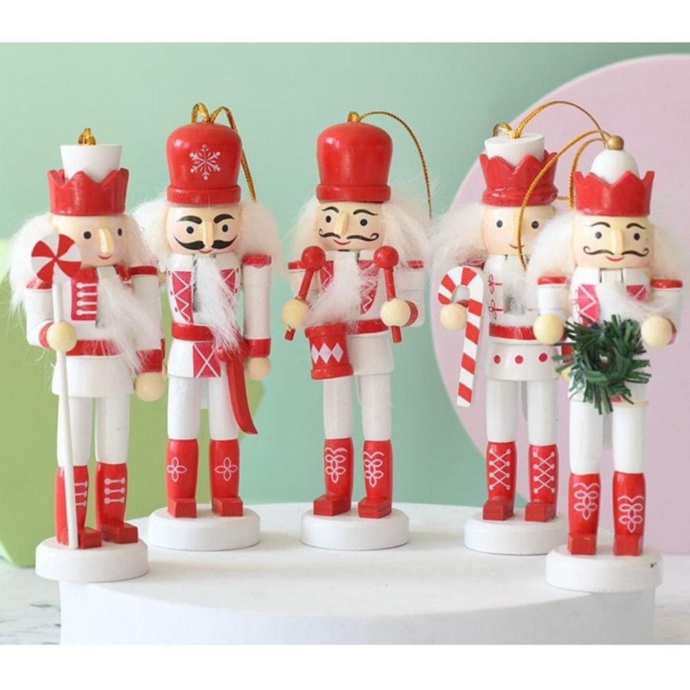Nutcracker Figurine - 5PCS Merry Christmas Handicraft Christmas Nutcracker