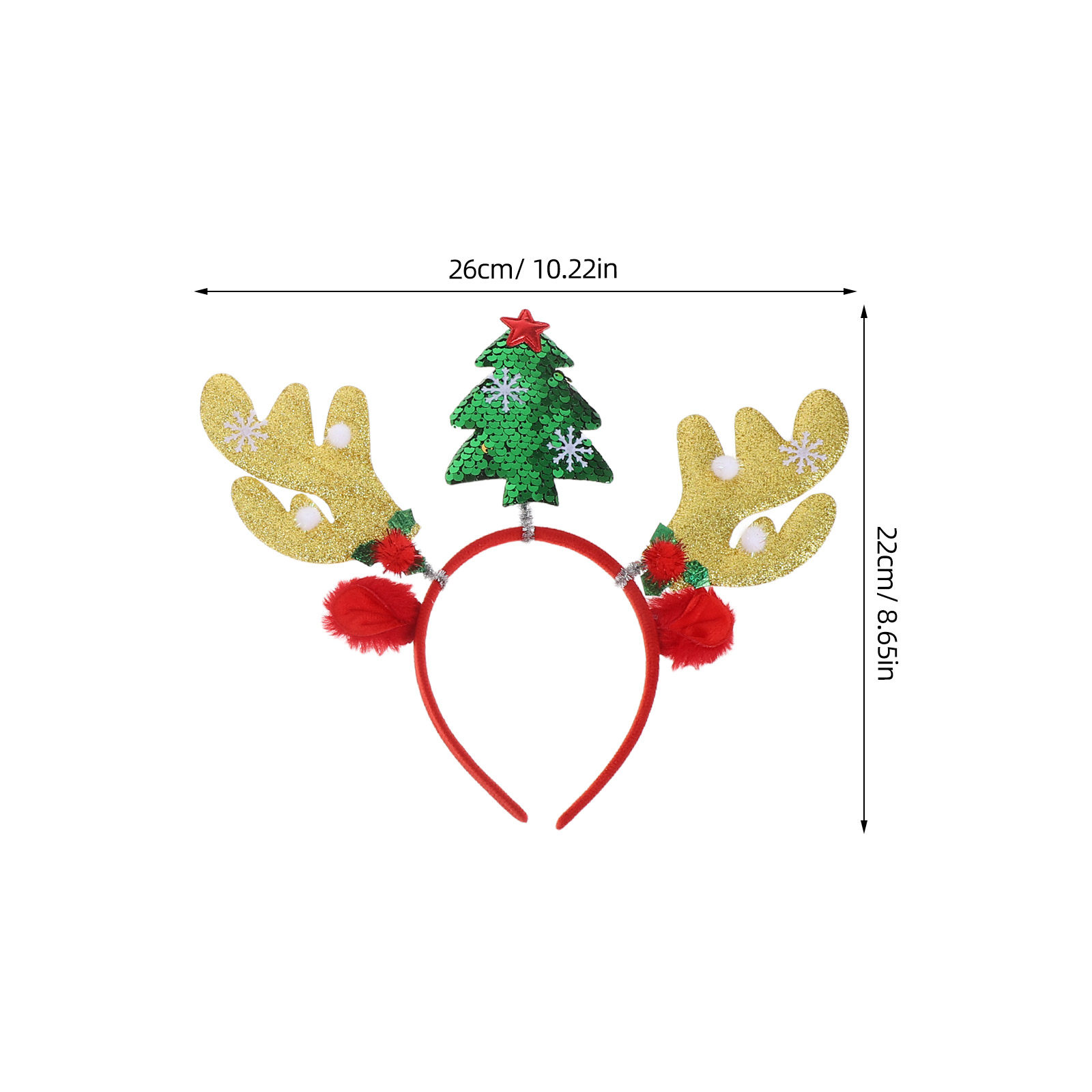 2Pcs Holiday Reindeer Headband - Reindeer Antlers Headband recension och pris