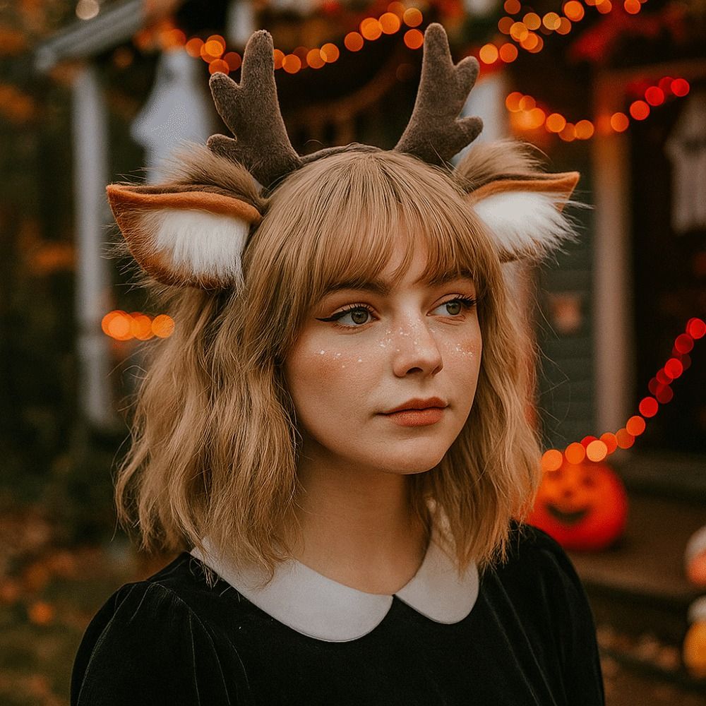 Unisex Deer Ears Reindeer Antl - Reindeer Antlers Headband recension och pris