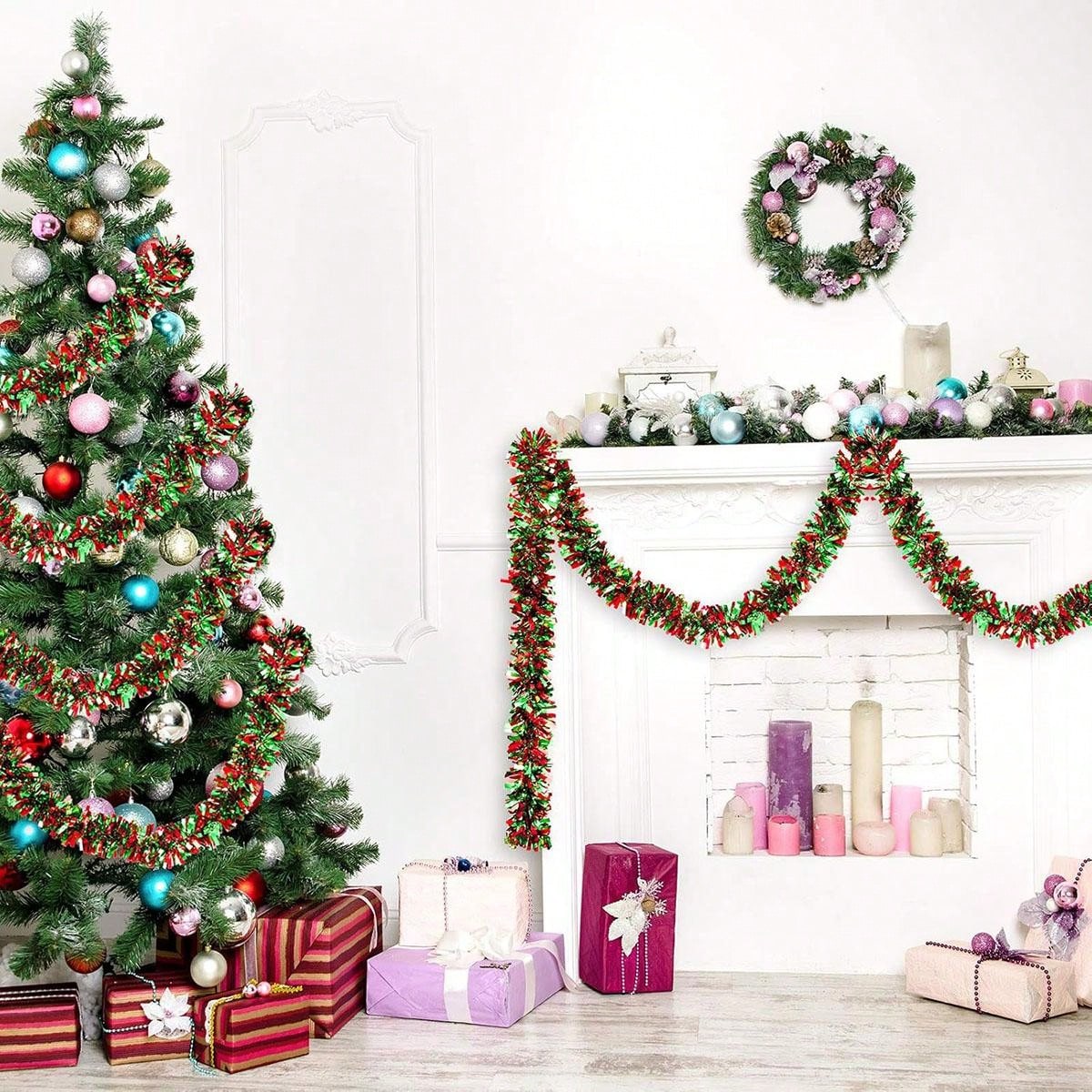 Christmas Garland Decorations  - Tinsel Garland Decoration recension och pris