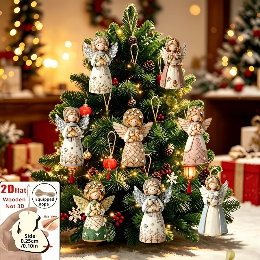 1/5/10/20/50/100pcs 2D Templat - Christmas Tree Artificial recension och pris