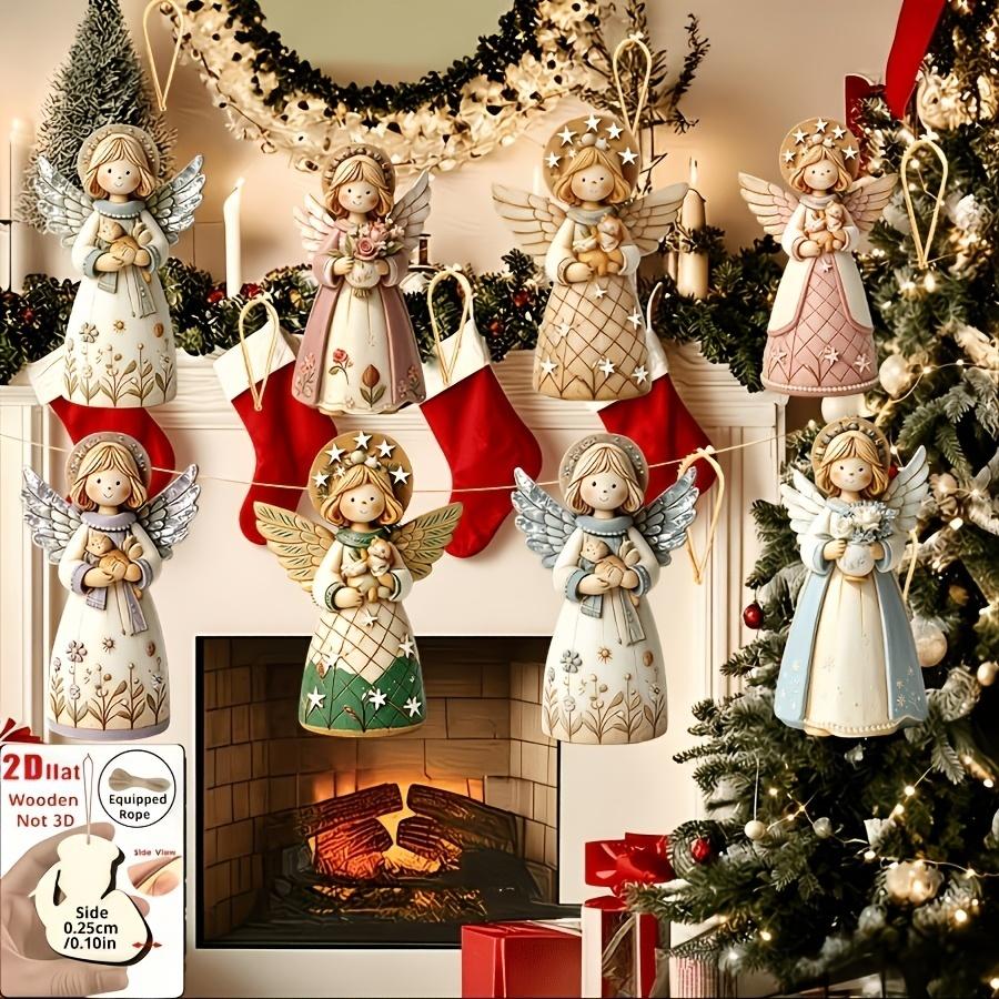 1/5/10/20/50/100pcs 2D Templat - Christmas Tree Artificial recension och pris