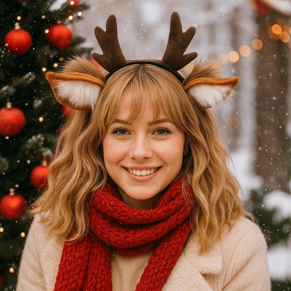 Lolita Deer Ears Reindeer Antl - Reindeer Antlers Headband recension och pris