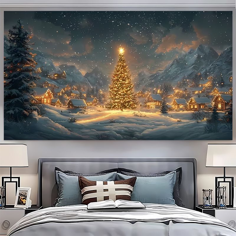 VIKAMA Snow Mountain Christmas - Christmas Tree Artificial recension och pris