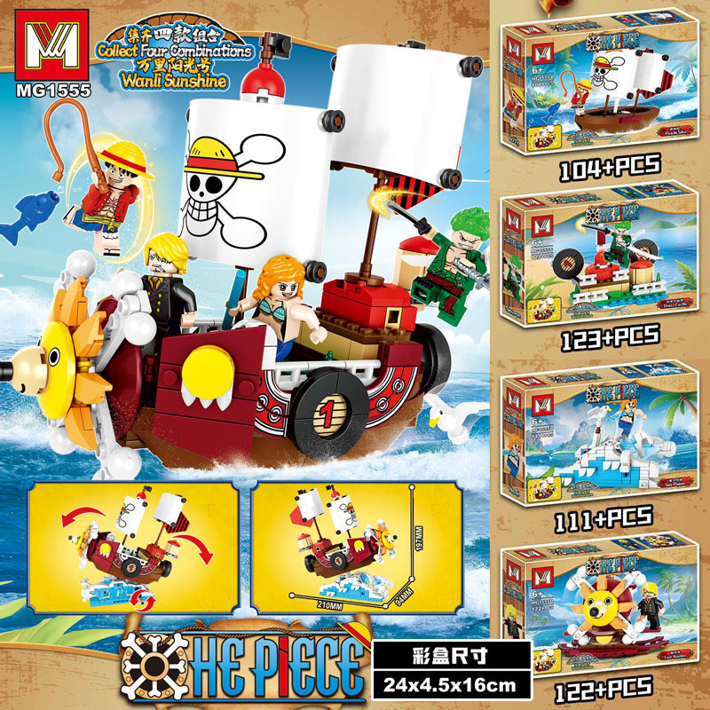 4in1 One Piece THOUSAND SUNNY  - Lego Set Technic recension och pris