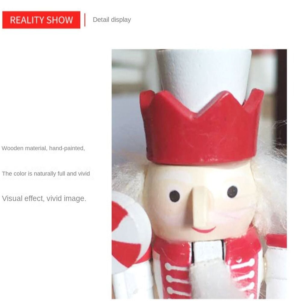 5PCS Merry Christmas Handicraf - Nutcracker Figurine recension och pris