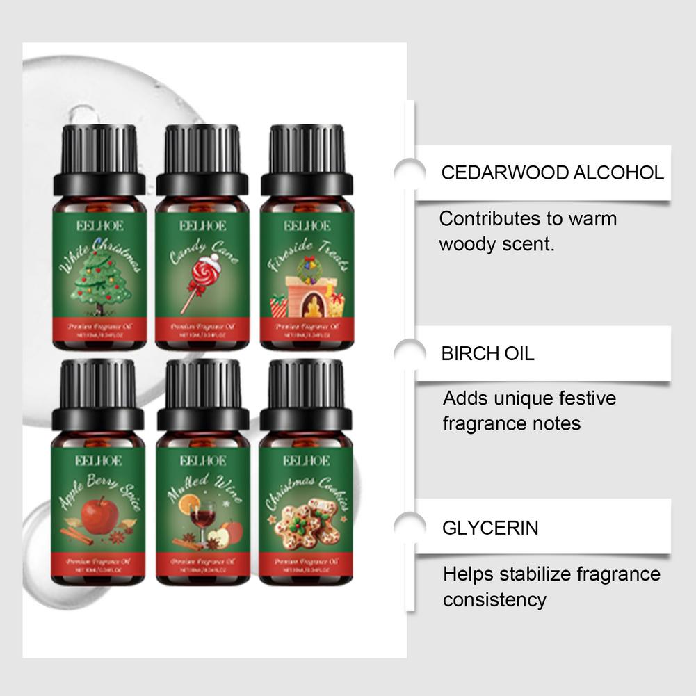 6 In 1 Aromatherapy Essential  - Holiday Candle Set recension och pris